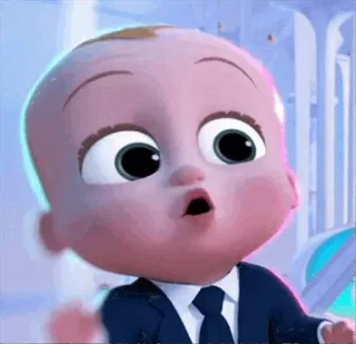 😮 ddedd7ca Boss Baby Cartone animato, Bebè, Completo, Cravatta, Baby Boss telegram sticker