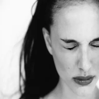 😑 0062e097 woman, face, black and white, portrait, expression, serious telegram sticker