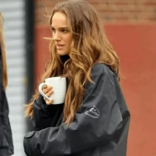 ✨ f42c6b0f woman, coffee, portrait, people, person whatsapp sticker