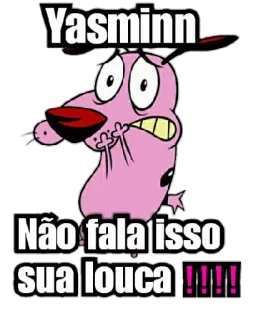 😱 992deb64 Yasminn
Não fala isso sua louca !!!! dog, cartoon, sad, sticker telegram sticker