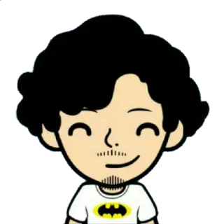 ☺️ b0ffb46f cartoon, avatar, person, character, batman, hero telegram sticker
