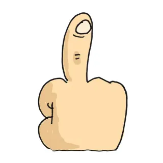 🗣 9949c091 средний палец, оскорбительный, грубый, жест рукой, неуважительный, показать средний палец telegram sticker