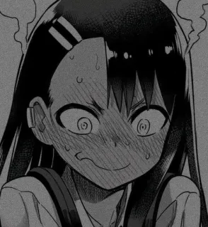 😵‍💫 13731887 Nagatoro Don't Toy with Me, Miss Nagatoro anime, manga, nagatoro, character, emotional, expression, irritated telegram sticker