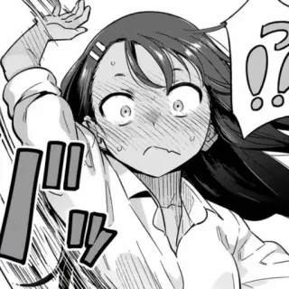😳 351e9681 anime, girl, shocked, cartoon, manga, expression telegram sticker