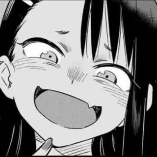 🤗 971d3c1e Nagatoro Don't Toy With Me, Miss Nagatoro anime, manga, nagatoro, cartoon, girl, smile telegram sticker