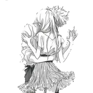 😍 4bb9bc95 Аниме, Пара, Объятия, Романтика, Манга, Любовь whatsapp sticker
