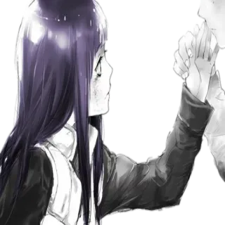 😕 78fae2b6 Аниме, Девушка, Манга, Грустно, Искусство, Рисунок, Иллюстрация whatsapp sticker