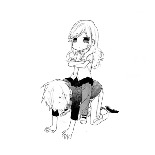 😑 930dfa57 Аниме, Манга, Персонажи, Дружба, Милый, Иллюстрация whatsapp sticker