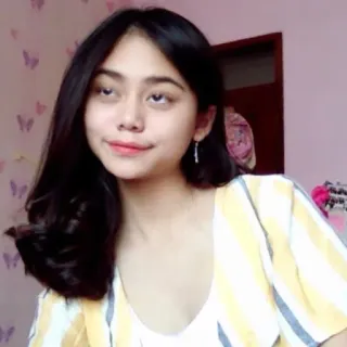 💗 8bbea8c6 女性, ポートレート, 女の子, 若い, 人物, 屋内 whatsapp sticker