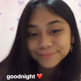 💗 d6dbfe9c goodnight おやすみ, 挨拶, 夜, ハート whatsapp sticker