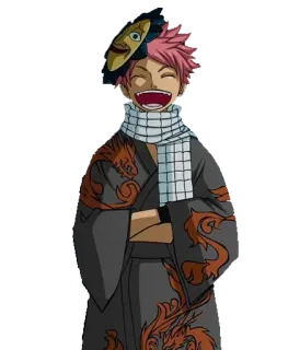 😂 053e2e34 Natsu Dragneel Fairy Tail 动漫, 妖精的尾巴, 纳兹·多拉格尼尔, 卡通 telegram sticker
