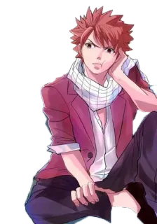 😒 5865c20d Natsu Dragneel Fairy Tail 动漫, 漫画, 妖精的尾巴, 纳兹, 角色, 卡通 telegram sticker