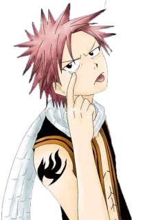 😜 ae3c467c Natsu Dragneel Fairy Tail 动漫, 漫画, 魔法师, 魔法, 角色, 纳兹, 妖精的尾巴 telegram sticker