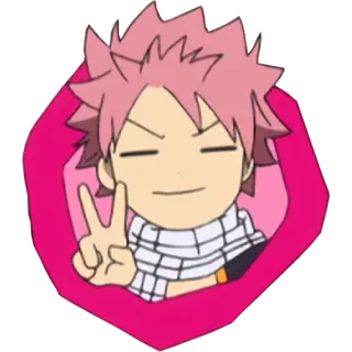 Natsu Dragneel by Sangus103 whatsapp stickers