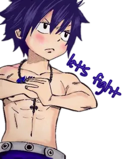 😑 306e7de3 let's fight Animé, Dessin animé, Combat, Animation, Manga telegram sticker