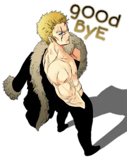 ✋ 3a38050e GOOD BYE Anime, Adieu, Au revoir, Dessin animé, Homme, Illustration telegram sticker