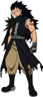 😒 46a301f4 Gajeel Redfox Fairy Tail Anime, Manga, Gajeel Redfox, Fairy Tail, cheveux noirs, personnage animé telegram sticker