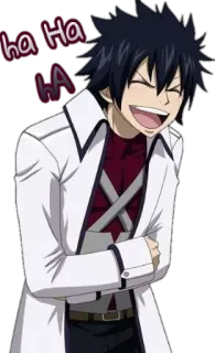 😂 774f9309 Ha ha LA rire, animé, manga, sourire telegram sticker