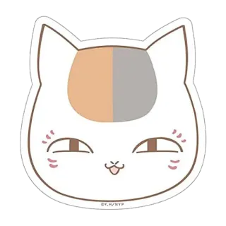 🌝 42373456 kot, słodki, zwierzę, kawaii, twarz whatsapp sticker