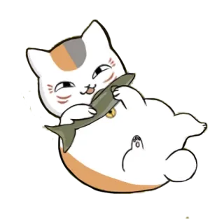 🐱 911c0e00 kot, ryba, słodki, zwierzę whatsapp sticker