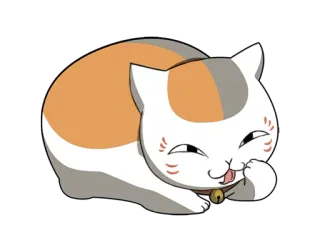 🐱 e208b885 kot, słodki, śpiący, kawaii, zwierzę whatsapp sticker