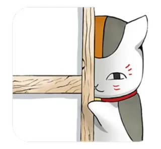😊 28b194b9 cat, animal, peek, hiding, cute, cartoon, sticker whatsapp sticker