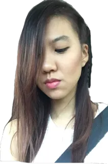 😔 05a29e70 女性, ポートレート, 女の子, 女性, 人物, 自撮り telegram sticker