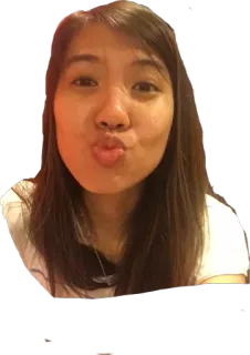 😘 06c811b0 女性, 人, 自撮り, キス顔, ポートレート telegram sticker