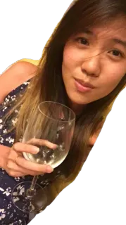 🍸 53a5a7f8 女性, ワイン, グラス, ポートレート, 人, 女性 telegram sticker