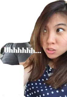 😅 65d83a0e Uhhhhhh... リアクション, 表情, えーと, 女性, 困惑 telegram sticker