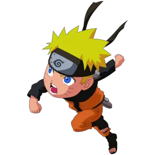 🤛 c5b55c4d Naruto Uzumaki Naruto anime, manga, cartoon, naruto, uzumaki, ninja, chibi, fan art telegram sticker