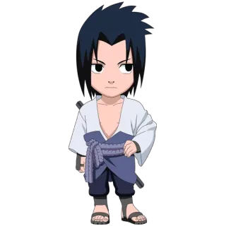 👀 df11cf7b Sasuke Uchiha Naruto anime, manga, ninja, sasuke, uchiha, character, chibi telegram sticker