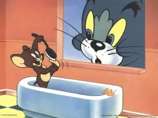 😜 2be89c58 Jerry Mouse Tom and Jerry Dibujos animados, Ratón, Gato, Animal, Divertido, Clásico, Animación telegram sticker