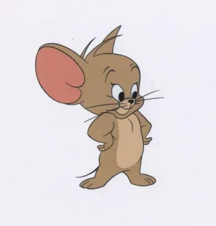 ☺️ 8db4f649 Jerry Mouse Tom and Jerry Jerry, Ratón, Dibujo animado, Personaje, Tom y Jerry telegram sticker