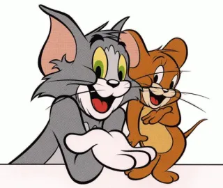 😁 9bc65a00 Tom and Jerry Dibujo animado, Gato, Ratón, Clásico, Divertido, Amistad telegram sticker