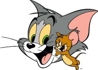 😁 f0eb798e Tom and Jerry dibujos animados, gato, ratón, comedia, amistad telegram sticker