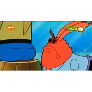 👃 d0837254 Mr. Krabs SpongeBob SquarePants Kreskówka, Nickelodeon, Krab, Zły, Spongebob telegram sticker