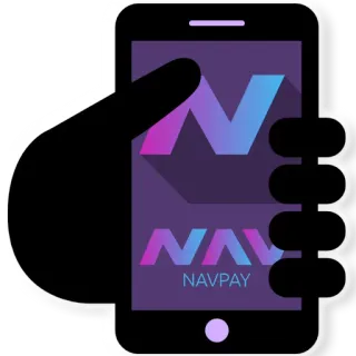 🎞 23b59e04 NAVPAY Navpay, 모바일 결제, 디지털 지갑, 손, 스마트폰, 금융, 기술 telegram sticker