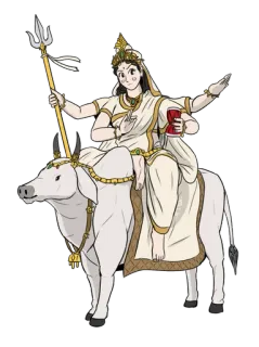 🕉️ 1d26aed9 Hindouisme, Durga, Déesse, Culture indienne, Divinité, Spirituel, Divin whatsapp sticker