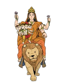 🕉️ 6049ae4f Divinité hindoue, Durga, Lion, Déesse, Mythologie indienne, Divinité, Art religieux whatsapp sticker