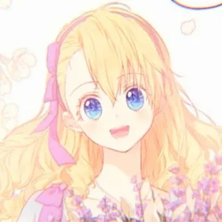 🌨️ 216efb66 Ragazza anime, Cartone animato, Carino, Bionda, Illustrazione, Personaggio telegram sticker