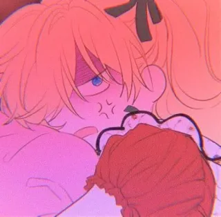 🌨️ 3153ef71 Anime, Cartone animato, Carino, Arrabbiato, Abbraccio, Affetto telegram sticker