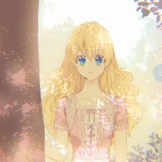 🌨️ 4538f8d3 Anime, Ragazza, Capelli biondi, Carina, Illustrazione, Arte telegram sticker