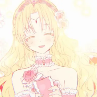 🌨️ 5befc272 ragazza anime, cartone animato, manga, illustrazione, opera d'arte, capelli biondi telegram sticker