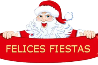 😃 878e8f7b Santa Claus FELICES FIESTAS サンタクロース, メリークリスマス, ホリデー, クリスマス, スペイン語, お祝い, お祭り telegram sticker