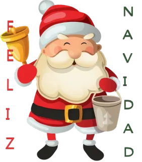 😀 dc0fe9e1 Santa Claus FELIZ NAVIDAD クリスマス, サンタ, ハッピー, ホリデー, Navidad, Feliz Navidad telegram sticker