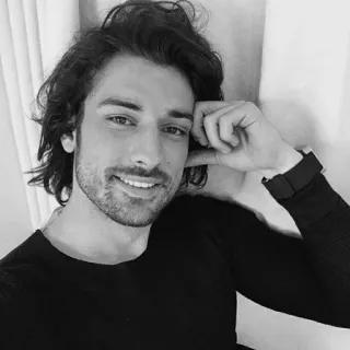 ✖️ 9bdfcdd0 ผู้ชาย, ภาพเหมือน, ขาวดำ, หล่อ, เพศชาย whatsapp sticker