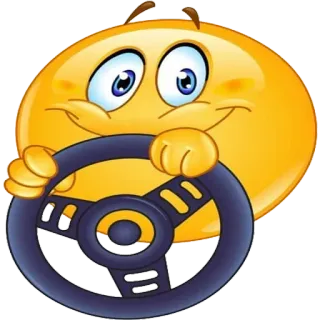 🚗 13c49a72 이모티콘, 운전, 핸들, 스마일리, 교통, 자동차, 차량 telegram sticker