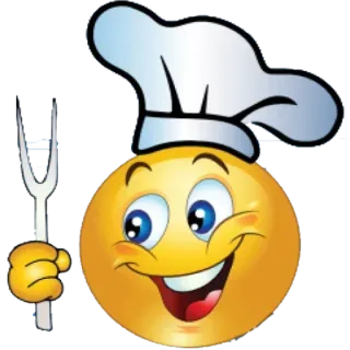 🍴 67c4eb2c 요리사, 요리, 이모지, 음식, 주방, 요리하다, 행복, 귀여운, 심볼 telegram sticker