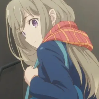 💉 0494e87c anime, girl, scarf, cute, character, art, illustration telegram sticker